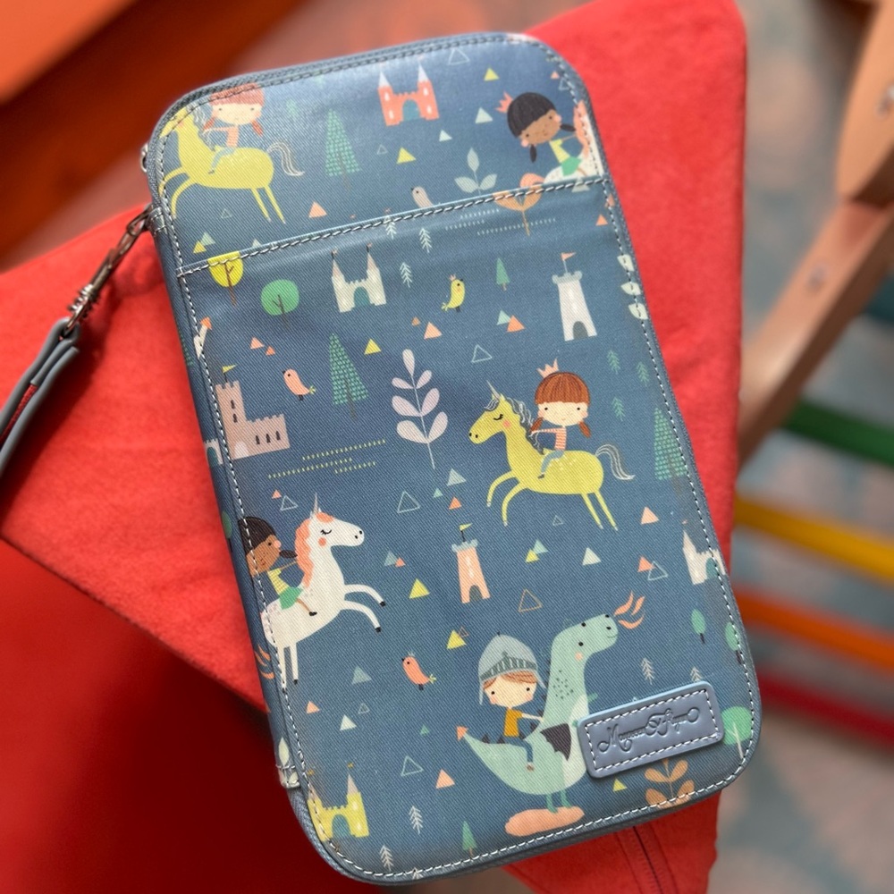 Brand New House of Flynn Dragon & Unicorn Wallet / Small Travel Clutch